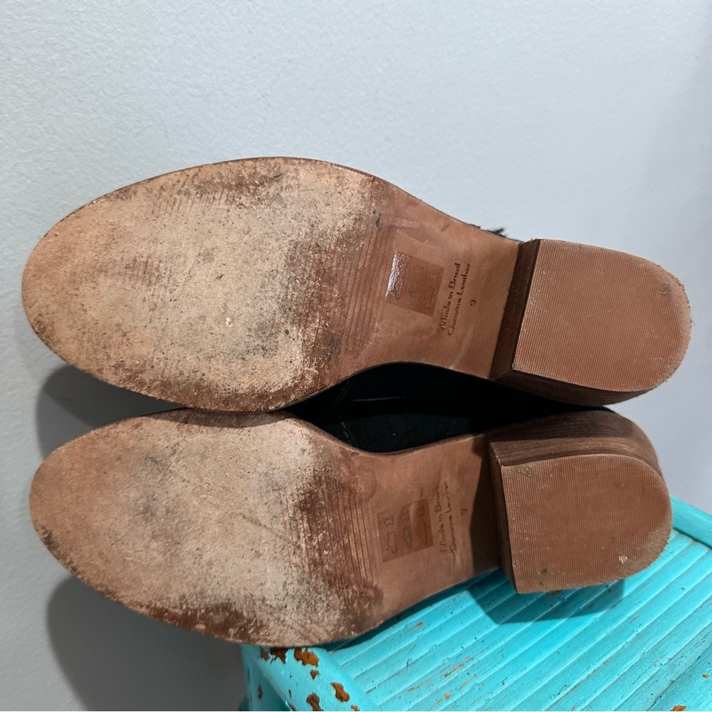 Madewell Janice Black Suede Ankle Boot Size 9 - Picture 7 of 13